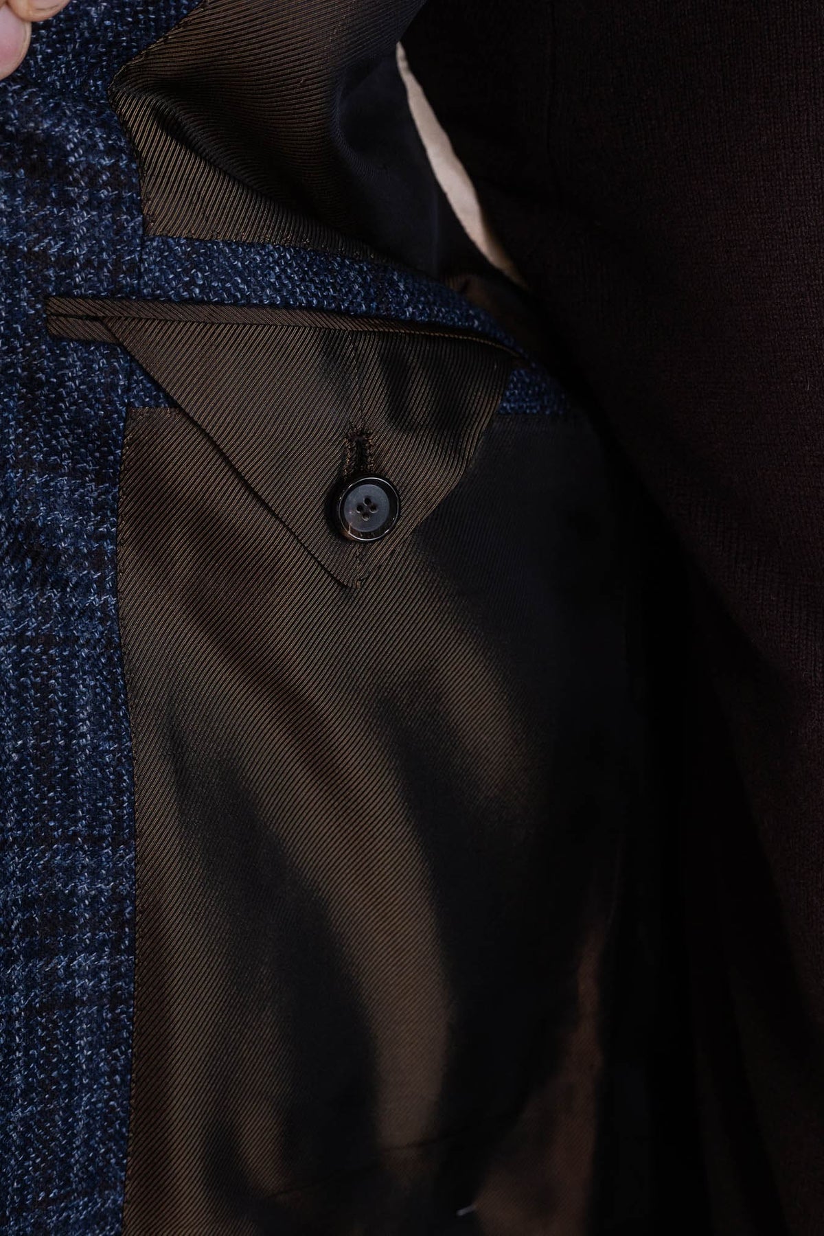 CESARE ATTOLINI Giacca Check Blu Moro Cesare Attolini