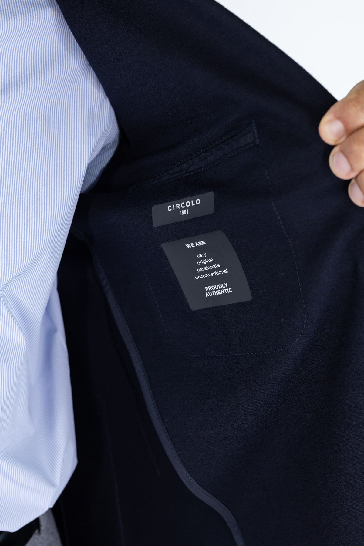 CIRCOLO 1901 Giacca Monopetto Lana Cashmere Blu Notte