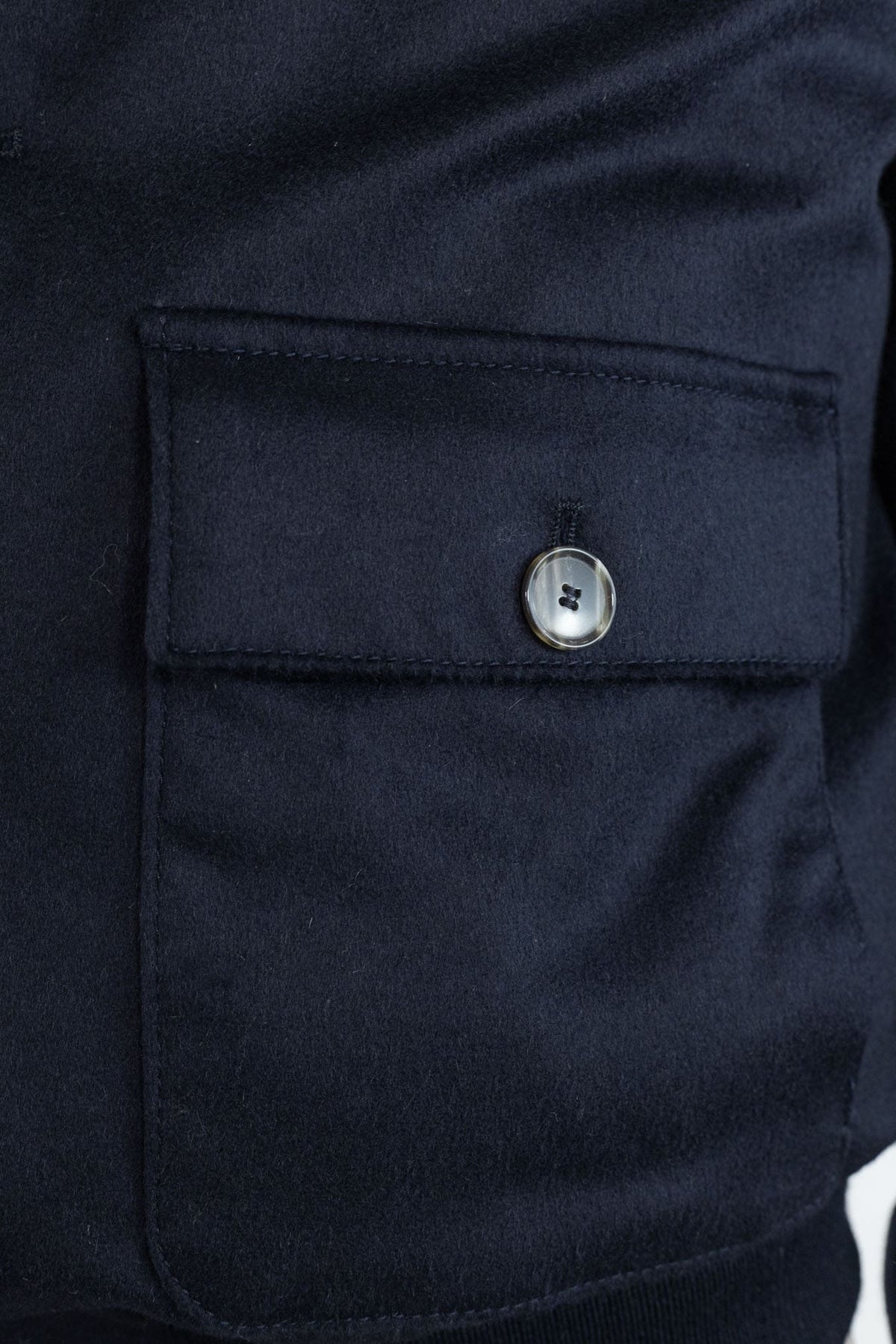 CONTRASTWAY Bomber "Bugatti" Cashmere Piuma D'Oca Blu
