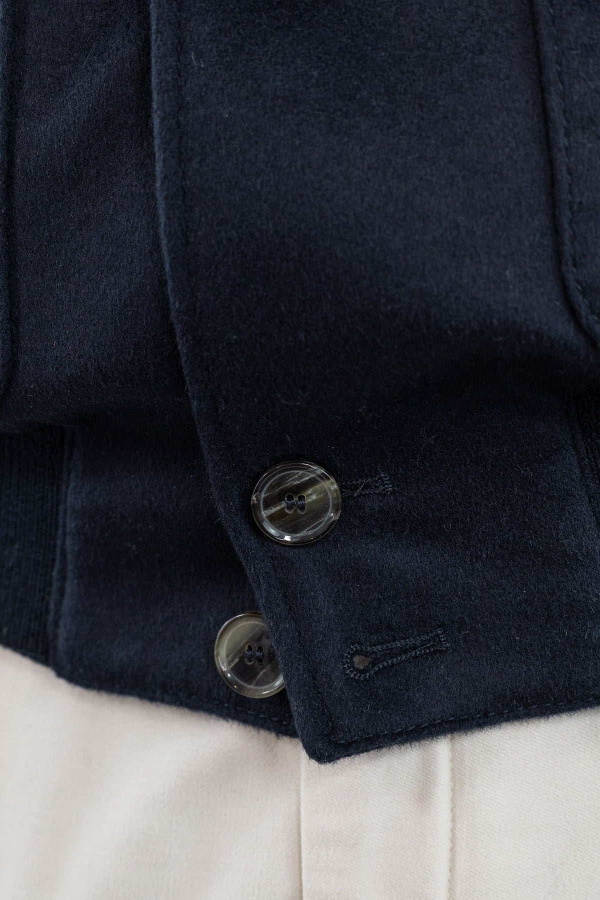CONTRASTWAY Bomber "Bugatti" Cashmere Piuma D'Oca Blu
