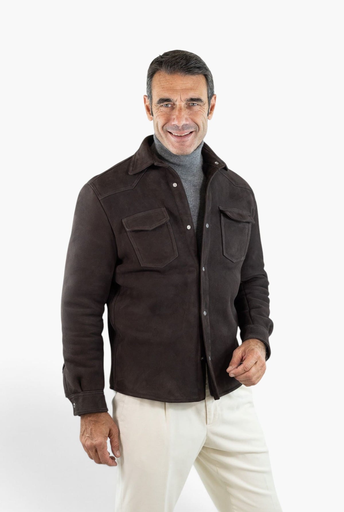 CONTRASTWAY Shearling Lacon "Eastwood" Testa di Moro