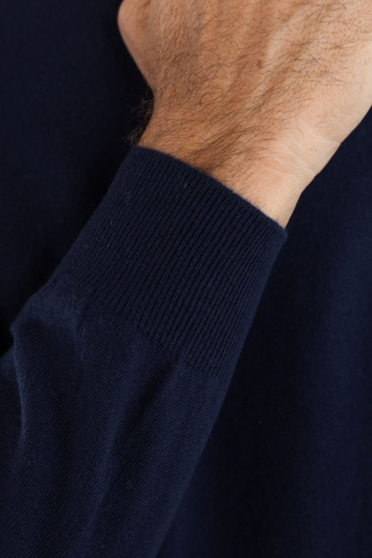FIORONI Girocollo Baby Cashmere Blu Navy