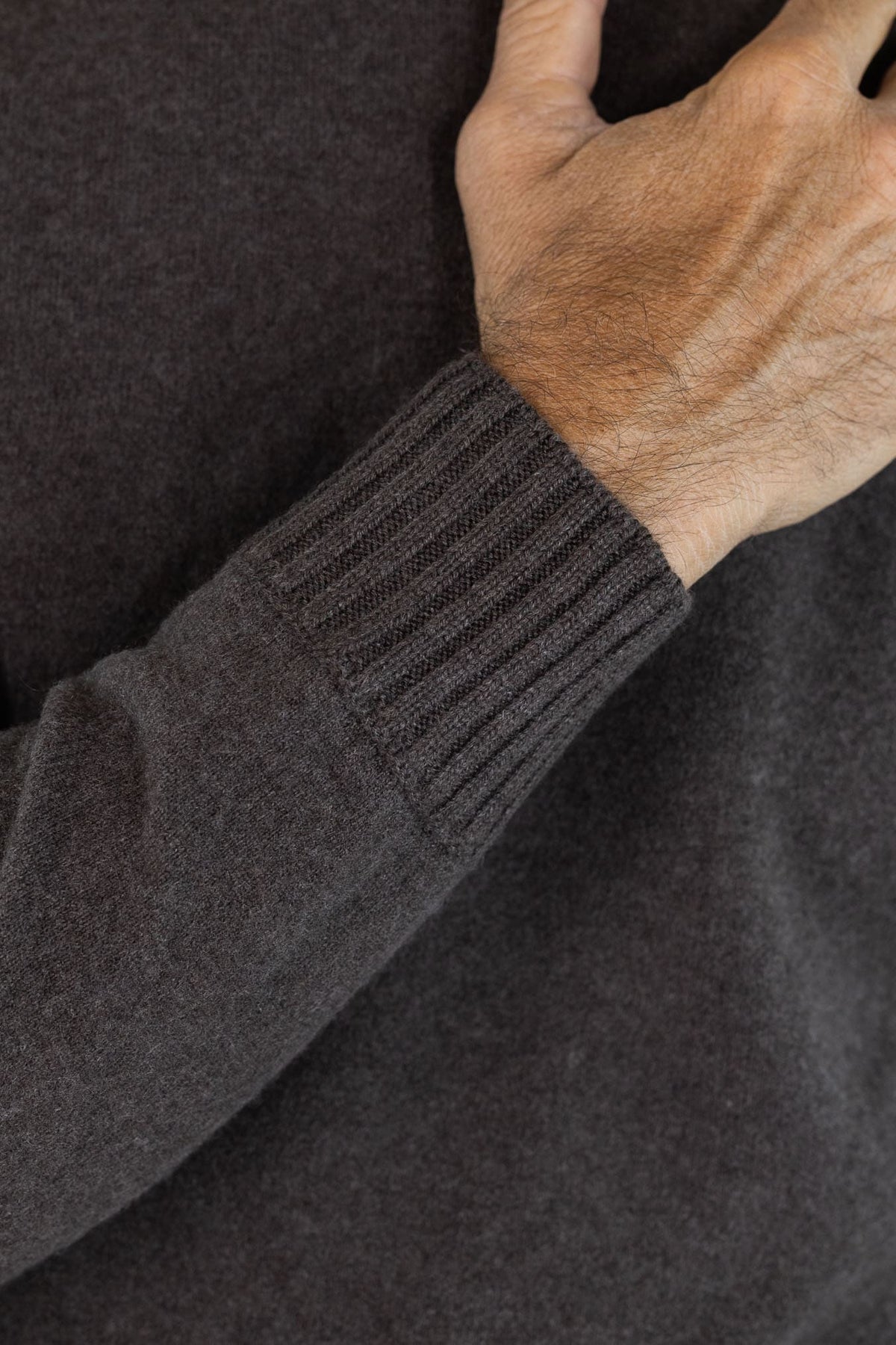 GUARINO Girocollo Cashmere Felted Testa Moro