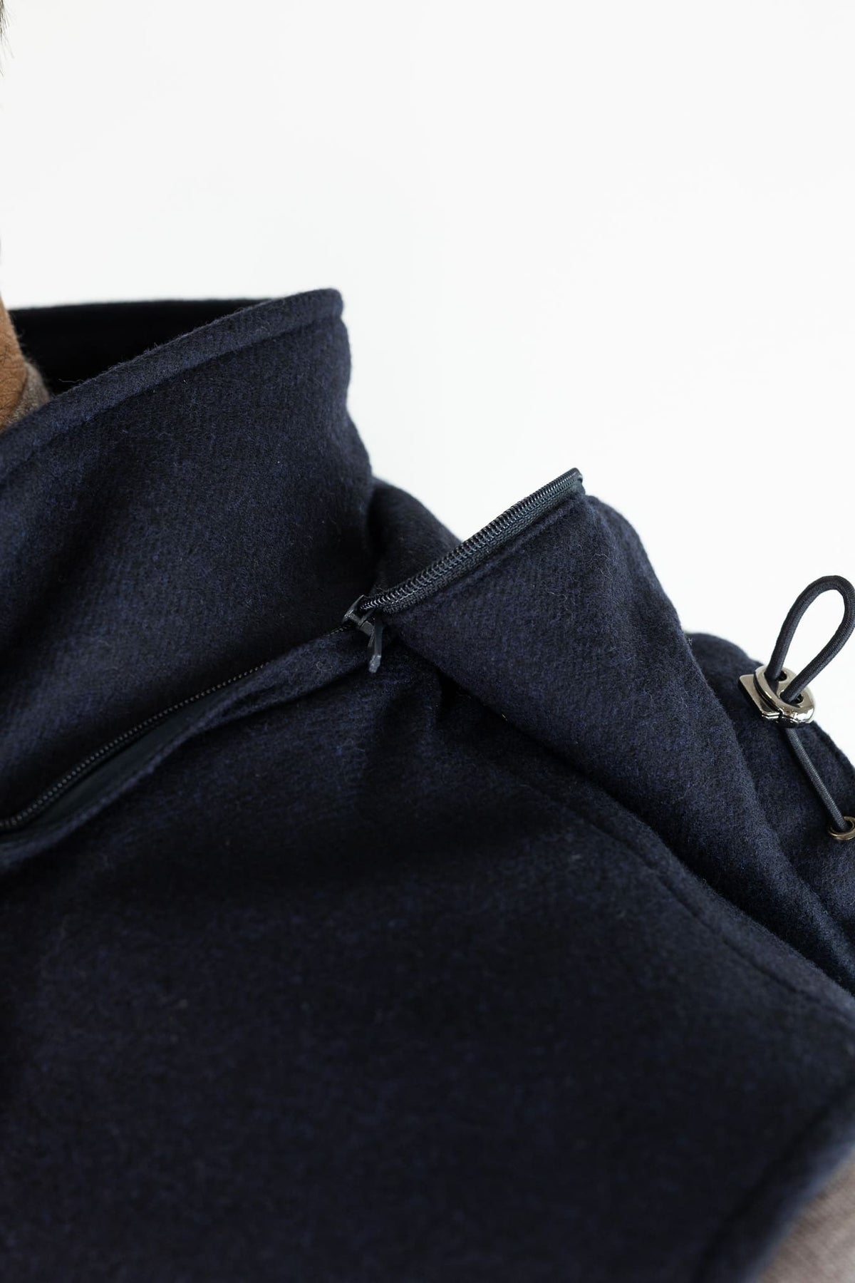 GUARINO Gilet Tessuto Loro Piana Storm System® Blu
