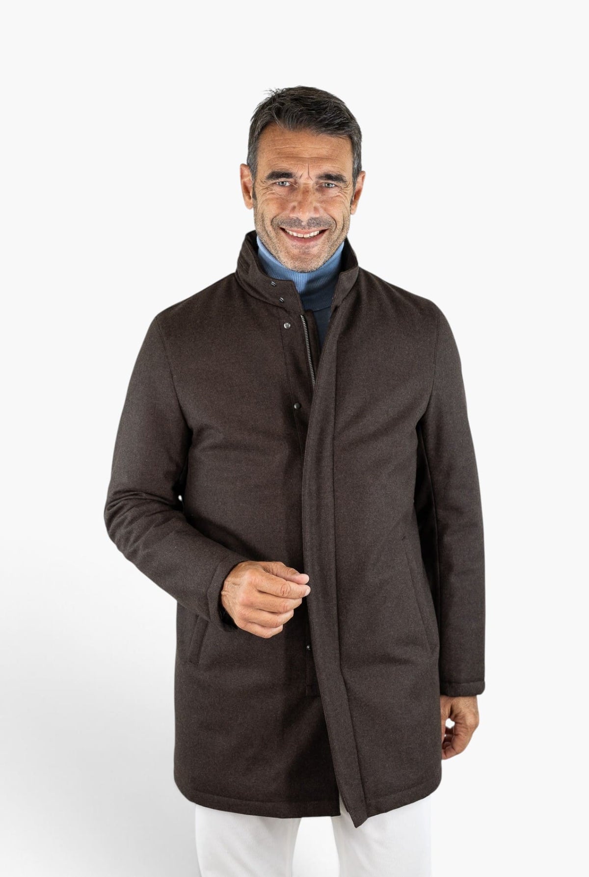 GUARINO Giaccone Lana Cashmere Testa Moro