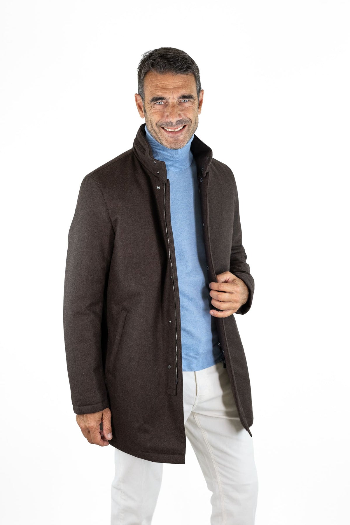 GUARINO Giaccone Lana Cashmere Testa Moro