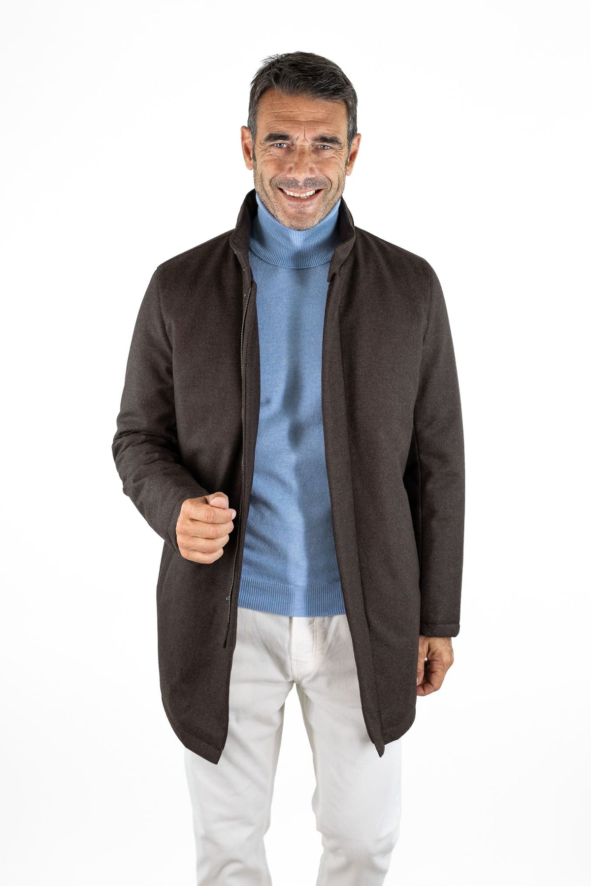 GUARINO Giaccone Lana Cashmere Testa Moro