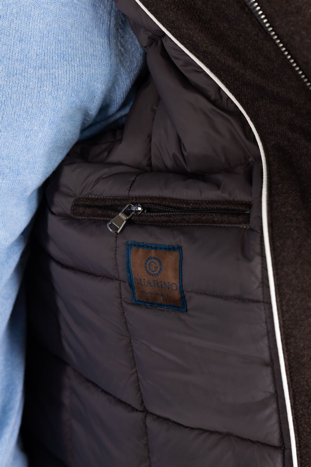 GUARINO Giaccone Lana Cashmere Testa Moro