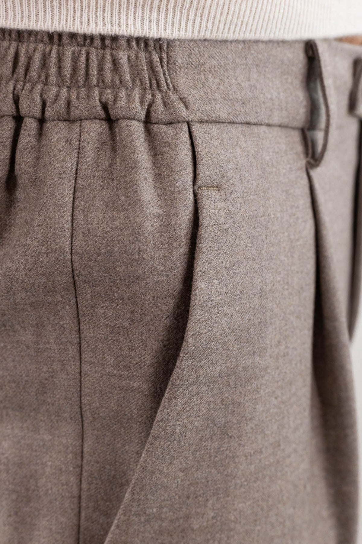 GUARINO Giubbino Tessuto Jersely® Loro Piana Taupe