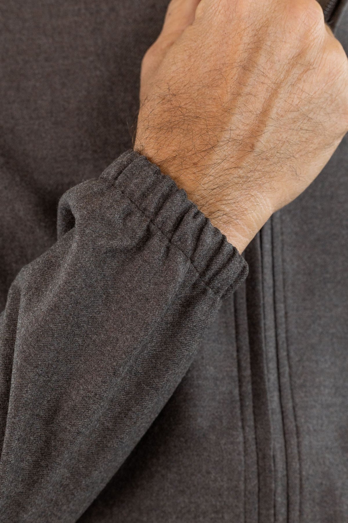 GUARINO Giubbino Tessuto Jersely® Loro Piana Tortora