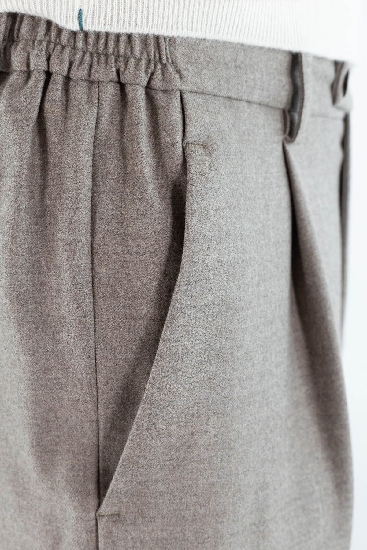 GUARINO Pantaloni Tessuto Jersely® Loro Piana Taupe