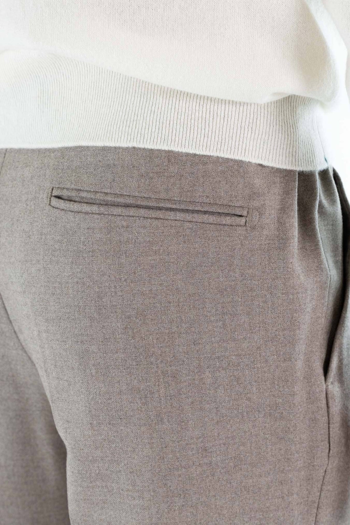 GUARINO Pantaloni Tessuto Jersely® Loro Piana Taupe
