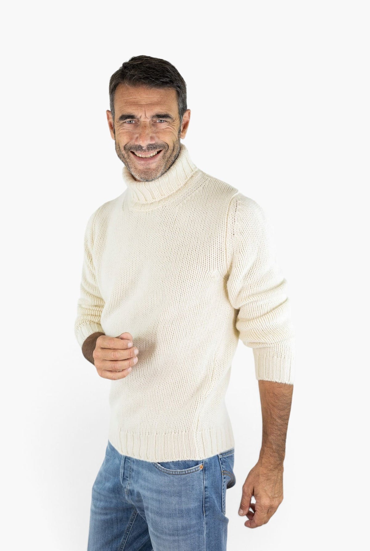 GUARINO Dolcevita Cashmere 6 Fili Bianco Panna