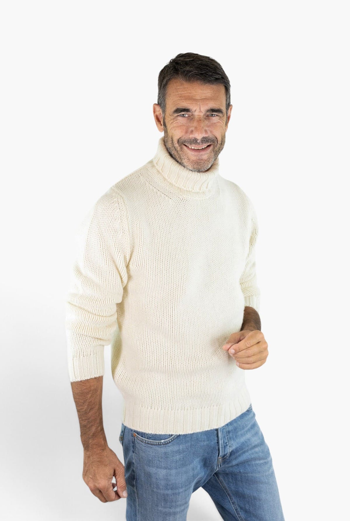 GUARINO Dolcevita Cashmere 6 Fili Bianco Panna