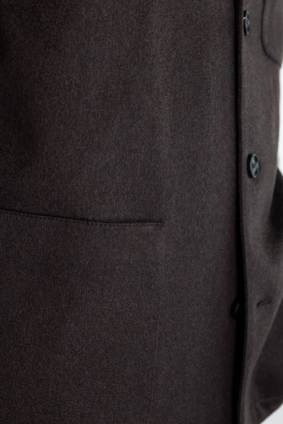 GUARINO Giacca Sportiva Cashmere Collo Coreano Moro