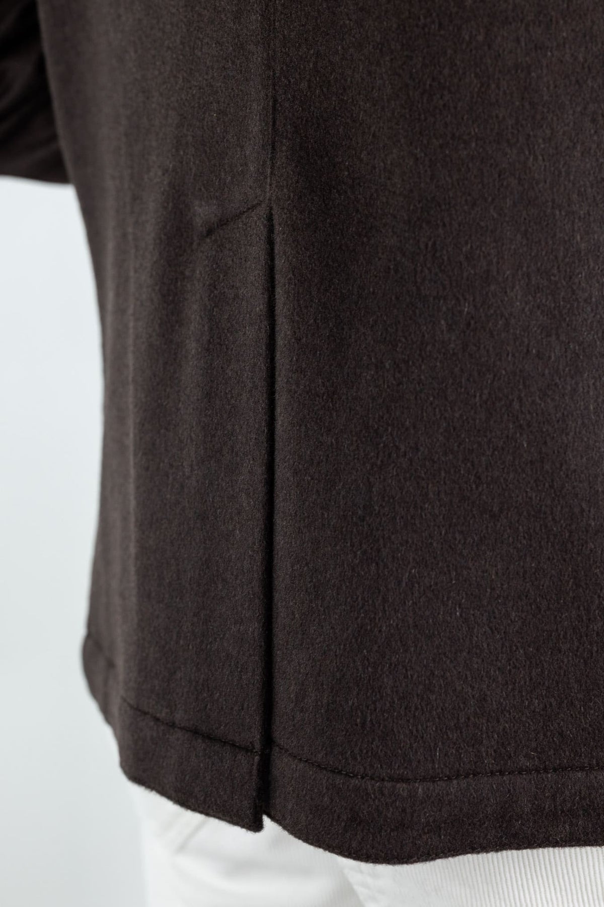 GUARINO Giacca Sportiva Cashmere Collo Coreano Moro