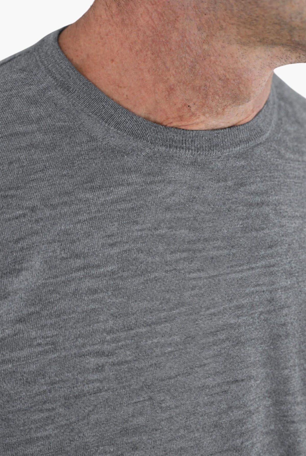 GUARINO Girocollo Cashmere Seta Superlight Grigio