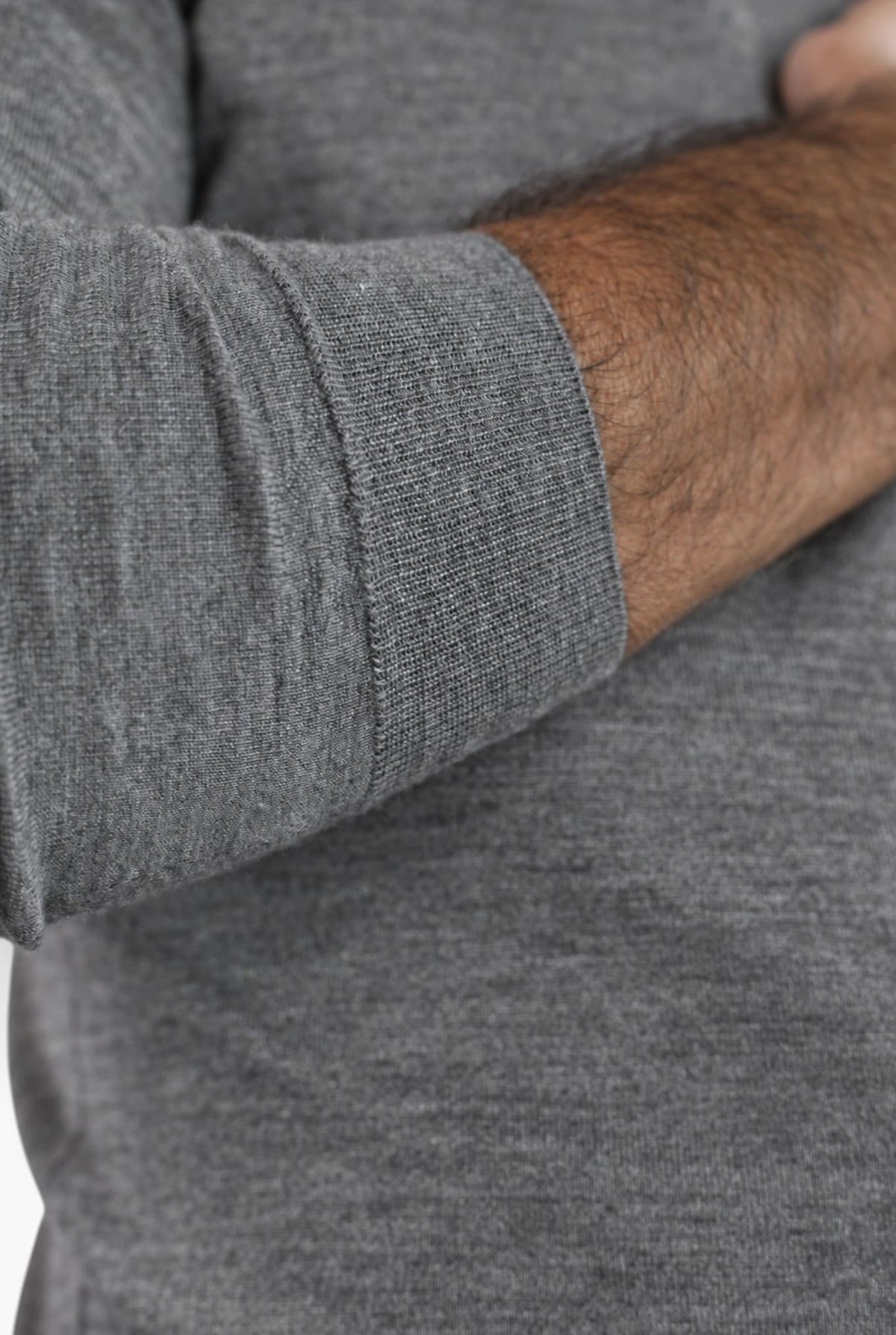 GUARINO Girocollo Cashmere Seta Superlight Grigio