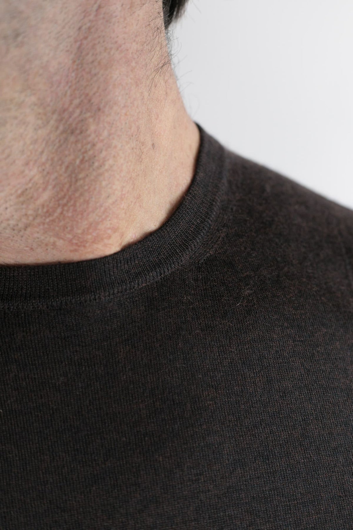 GUARINO Girocollo Cashmere Seta Superlight Testa Moro