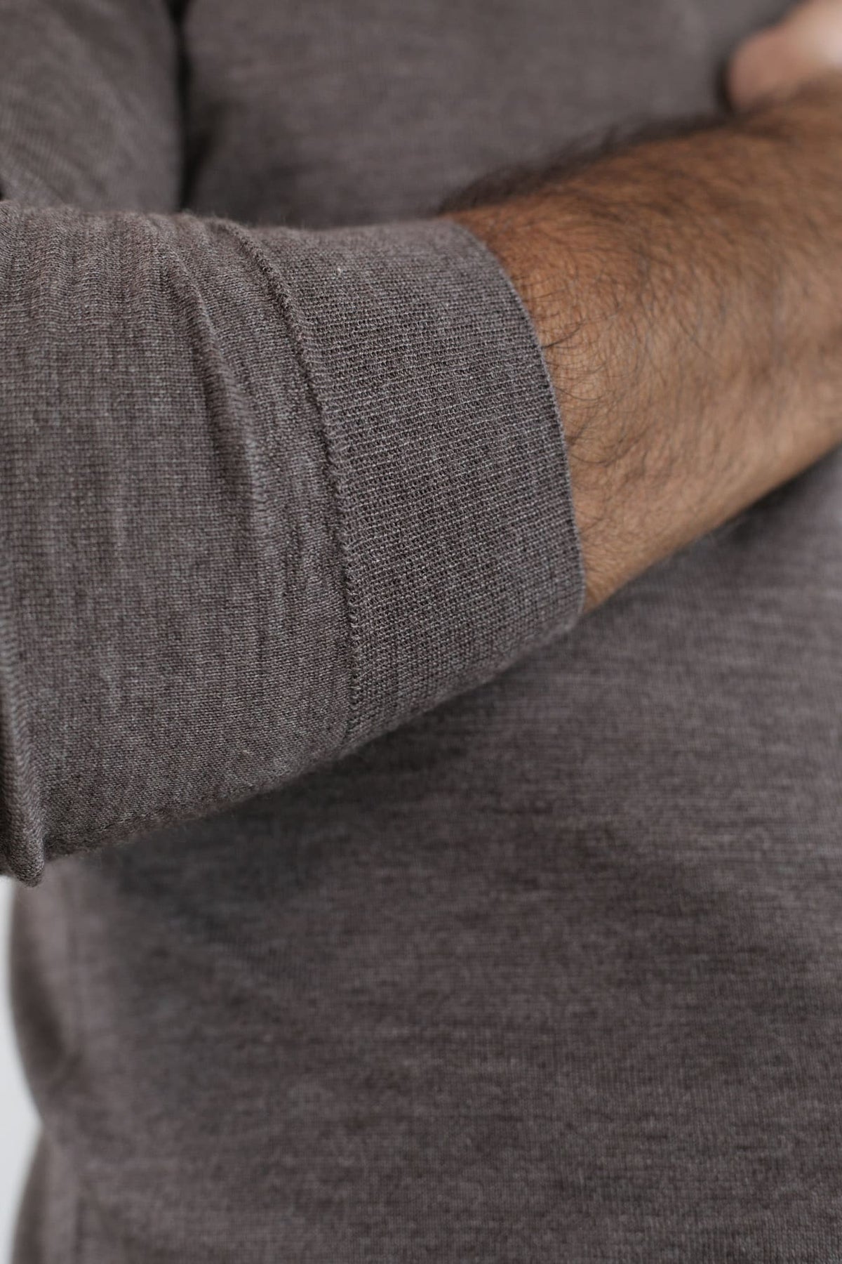 GUARINO Girocollo Cashmere Seta Superlight Noce