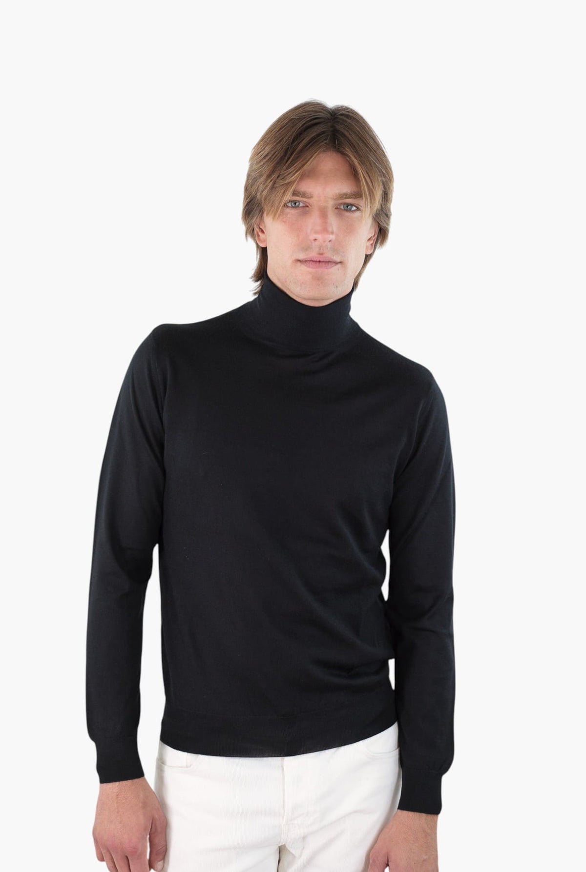 GUARINO Dolcevita Cashmere e Seta Superlight Nero