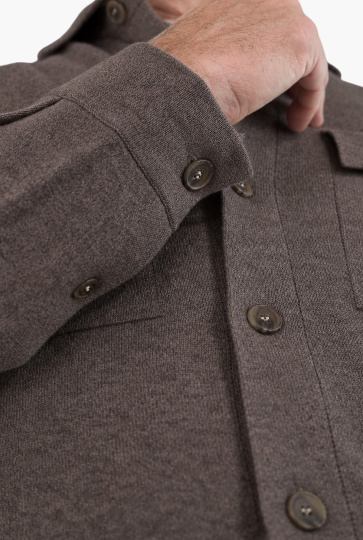 GUARINO Overshirt Cashmere Marrone