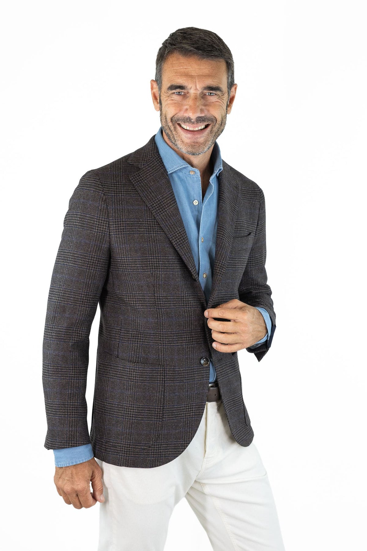 GUARINO Giacca Principe di Galles Testa Moro