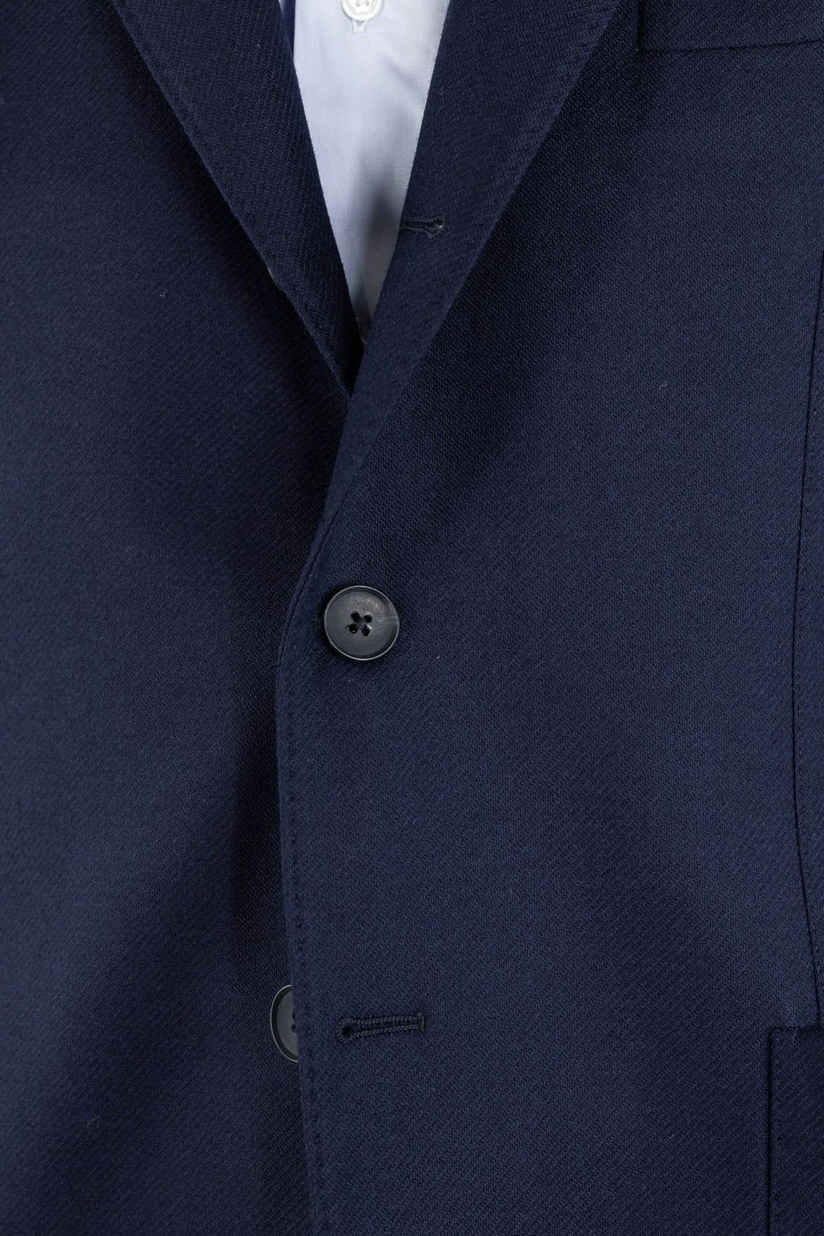 GUARINO Giacca Monopetto Lana Blu