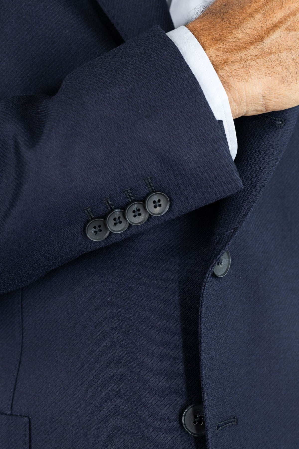 GUARINO Giacca Monopetto Lana Blu