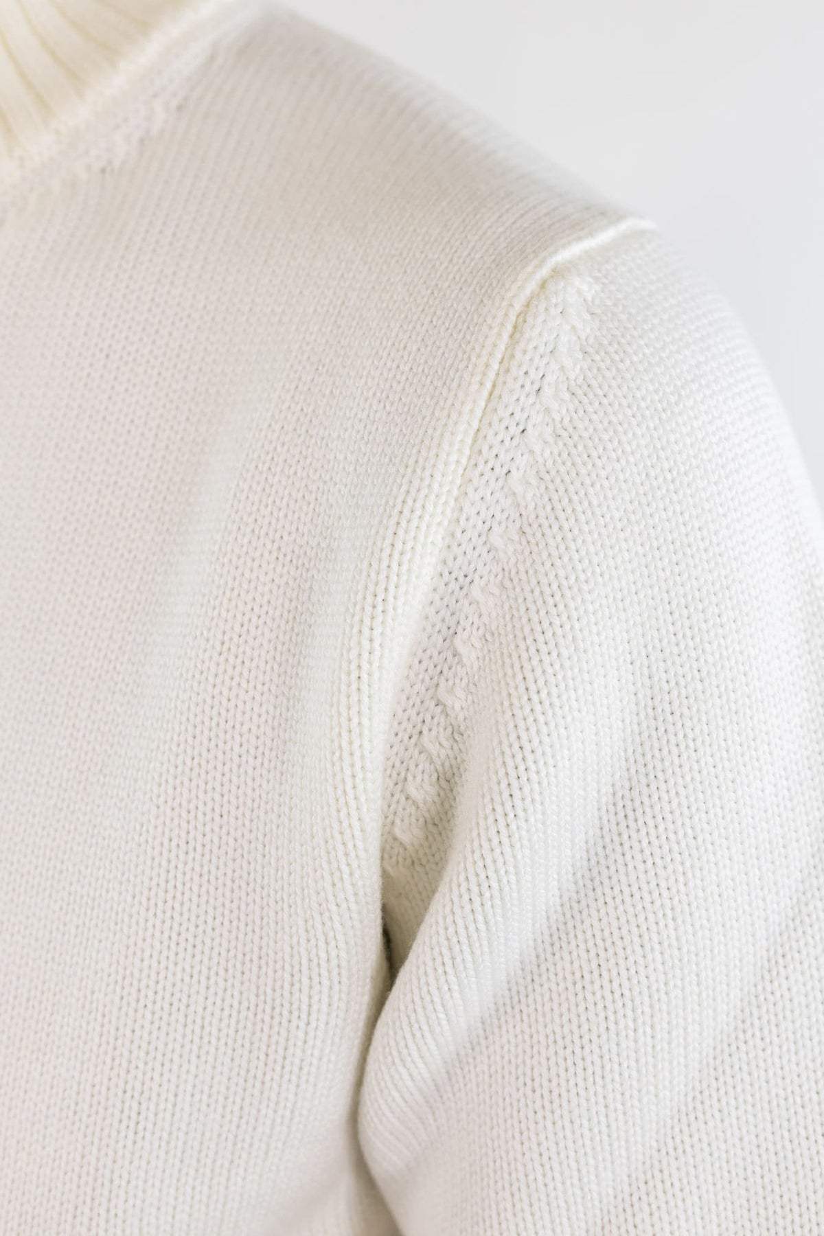 GUARINO Cardigan Lana Merinos Bianco Panna