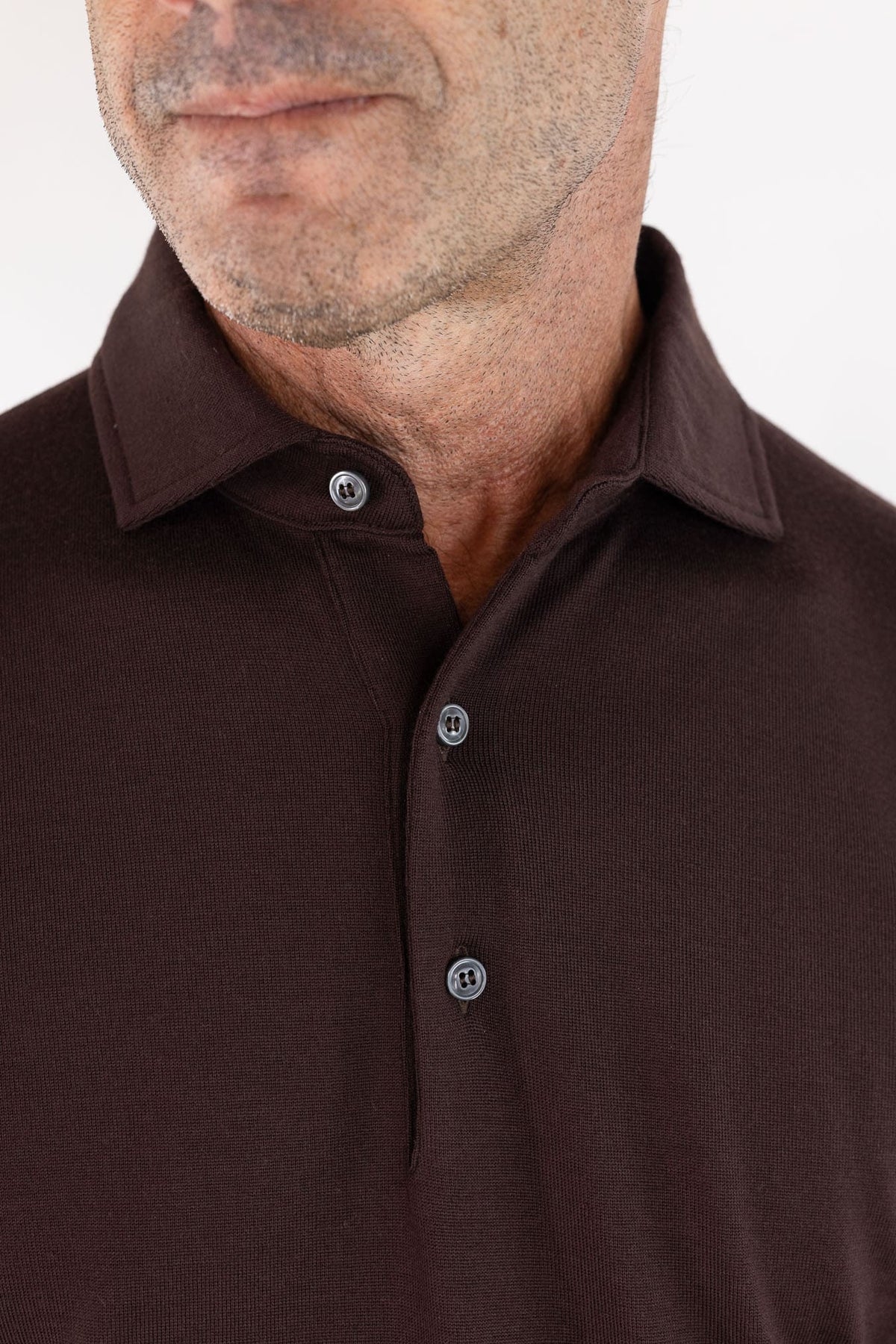 GUARINO Polo "Wish" Merinos 15.5 Micron Moro