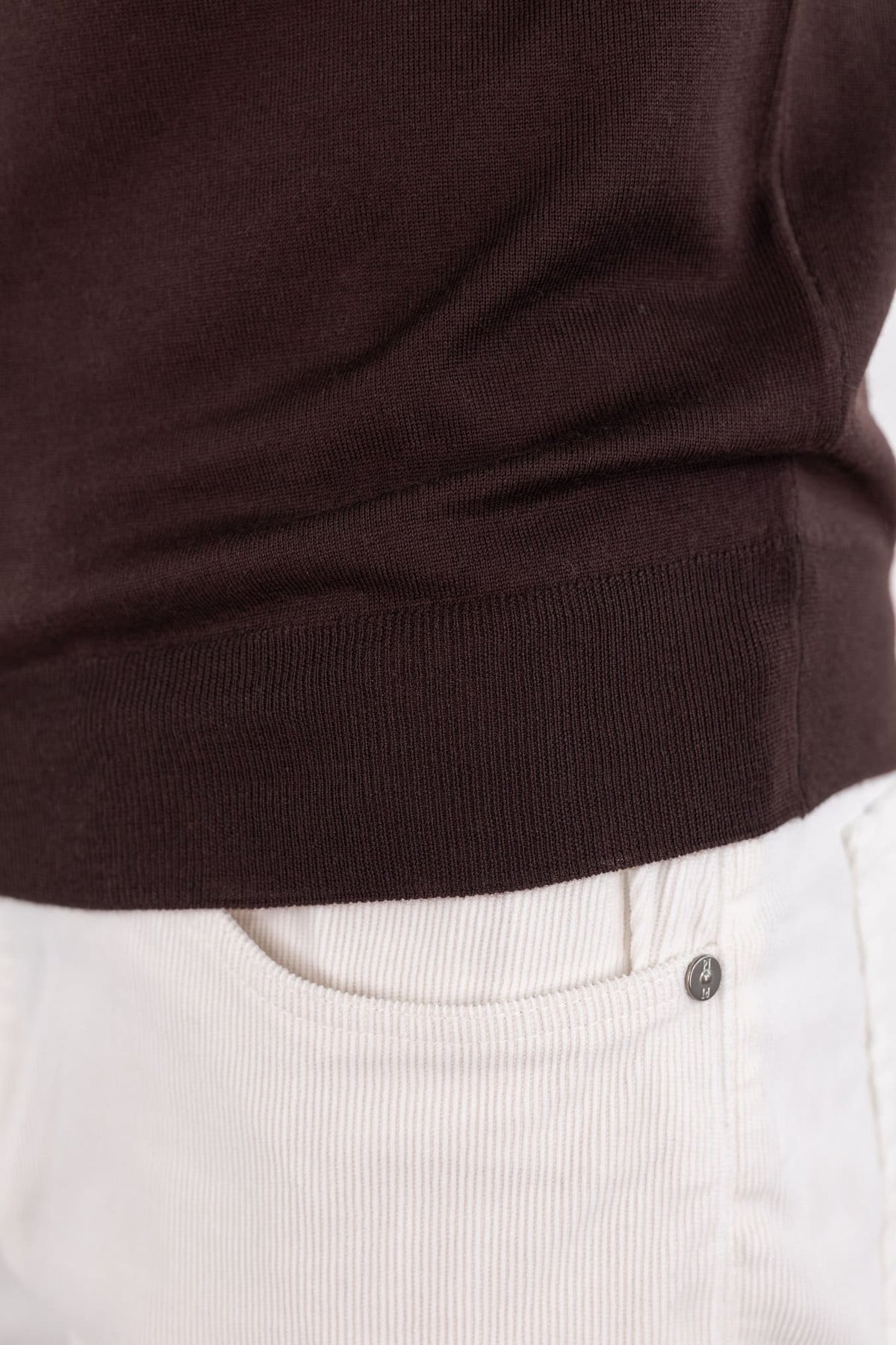 GUARINO Polo "Wish" Merinos 15.5 Micron Moro
