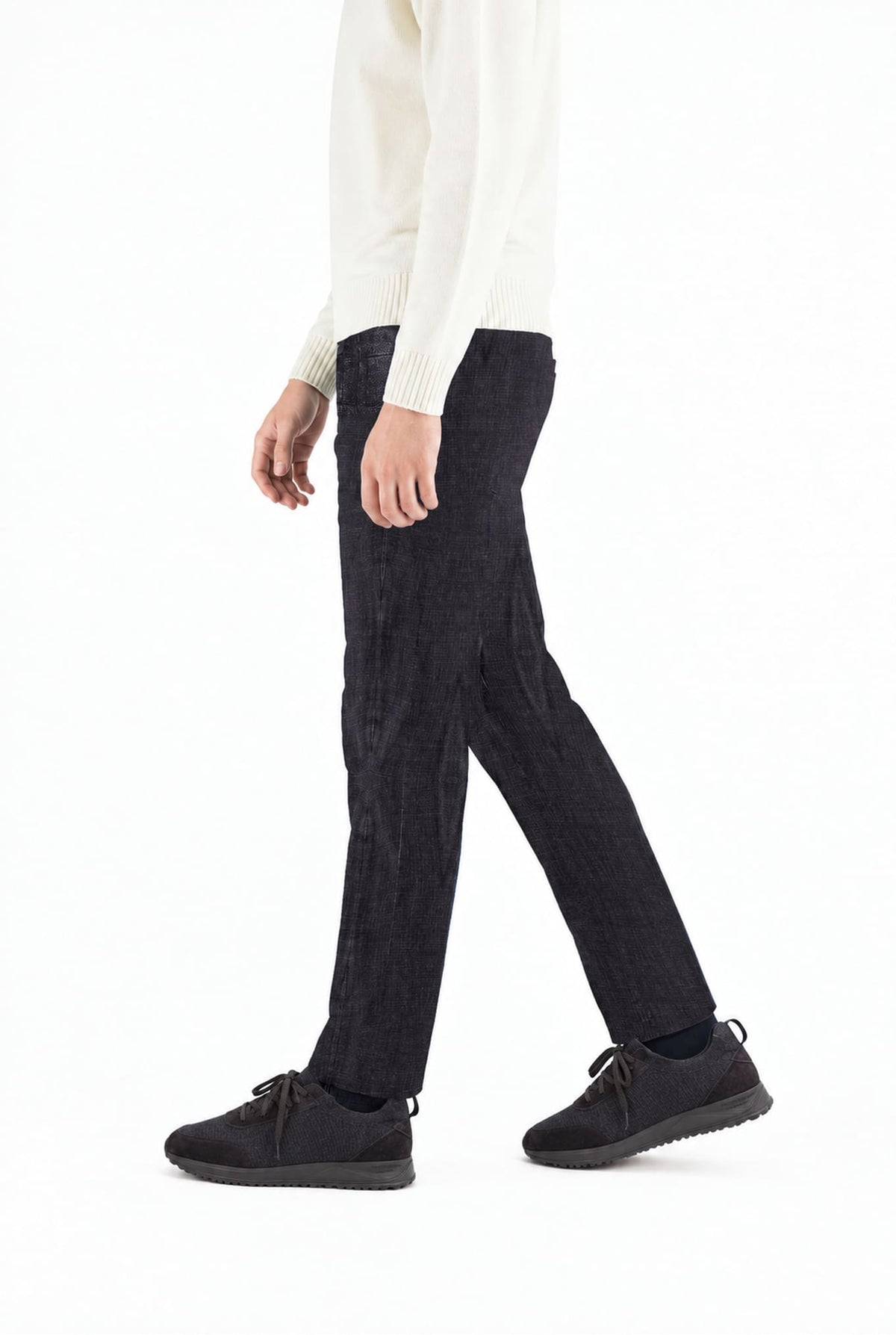 INCOTEX Pantaloni Jeans Sartoriali Denim Nero