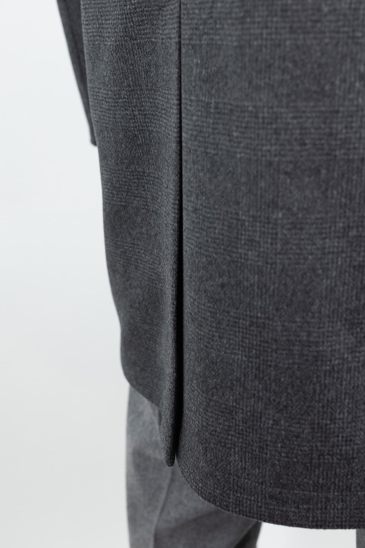 KIRED Cappotto Reversibile Principe di Galles Cashmere Nylon