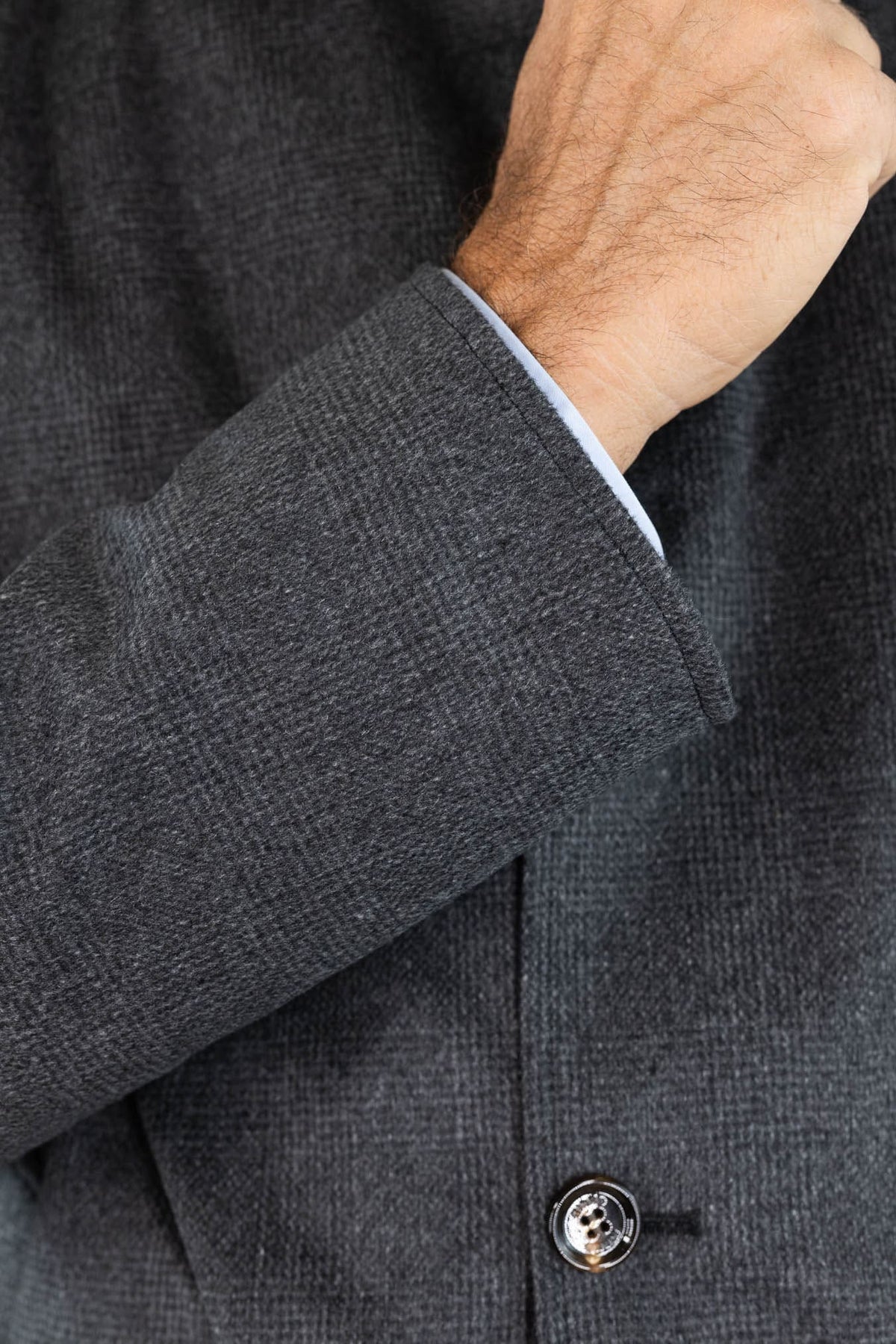 KIRED Cappotto Reversibile Principe di Galles Cashmere Nylon