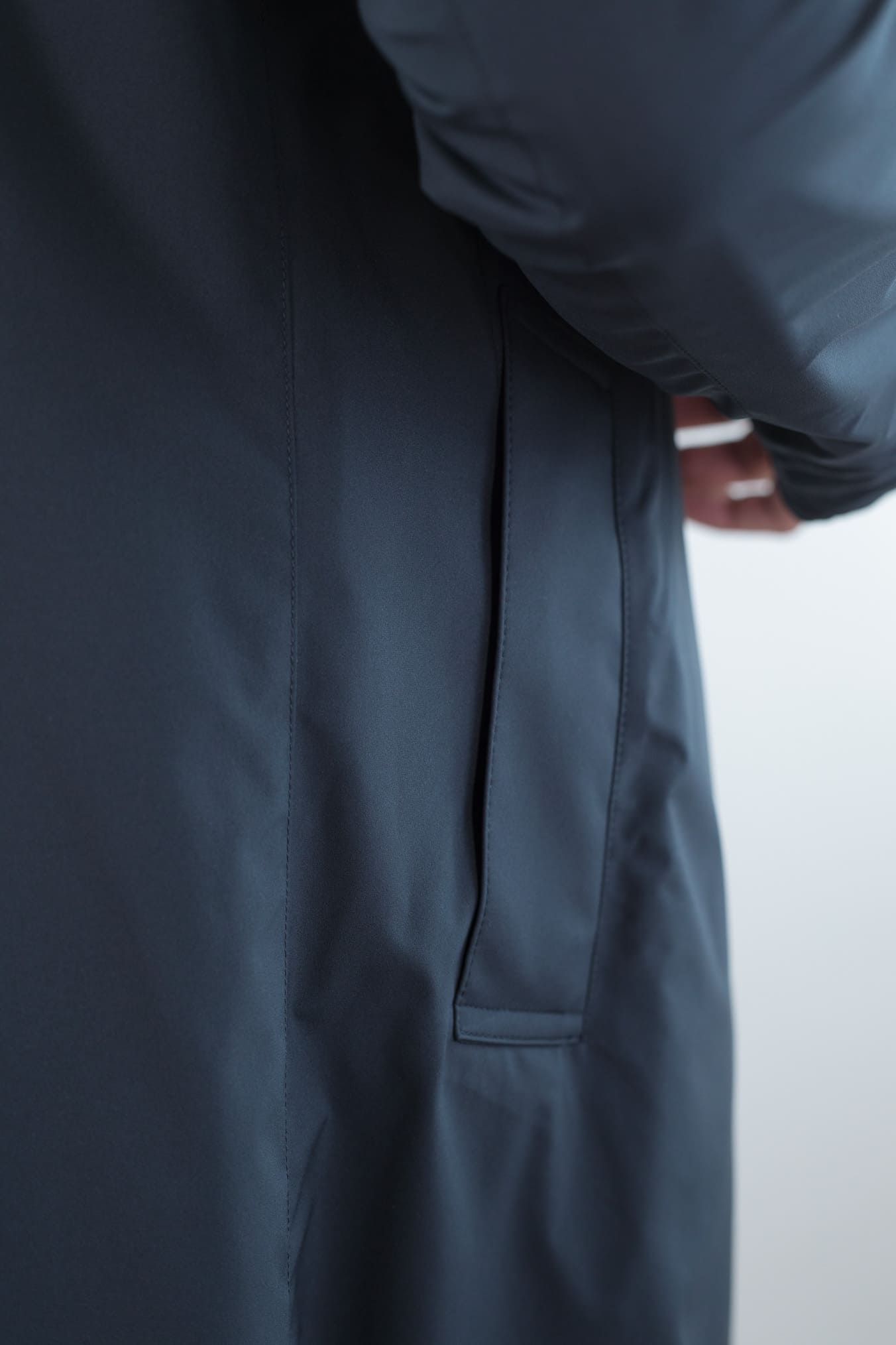KIRED Cappotto Reversibile Cashmere Nylon Blu/Blu