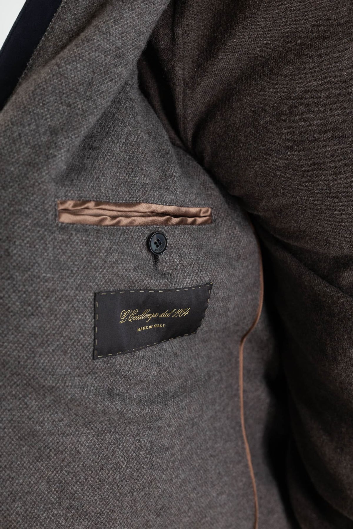 MANDELLI Piumino Cappuccio Foderato Cashmere Blu