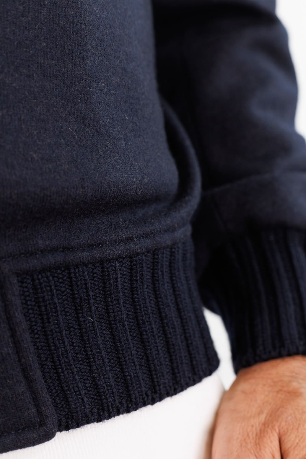 MANDELLI Giubbino Loro Piana Jersey Cashmere Blu