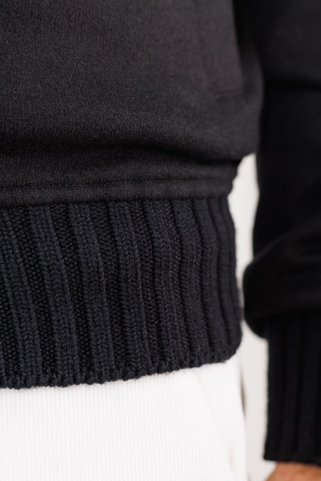 MANDELLI Giubbino Loro Piana Jersey Cashmere Nero