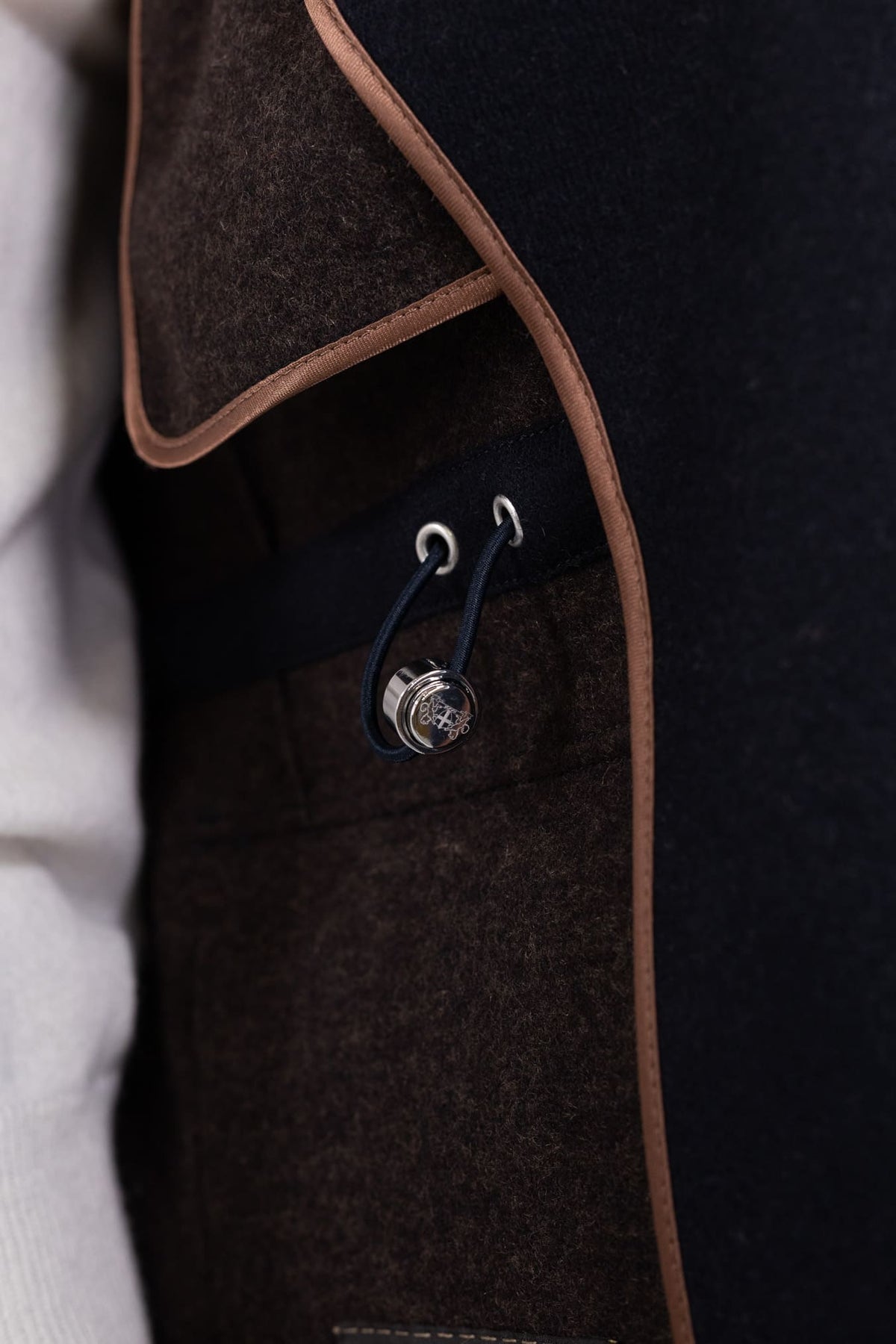 MANDELLI Field Jacket Jersey Cashmere Double Blu