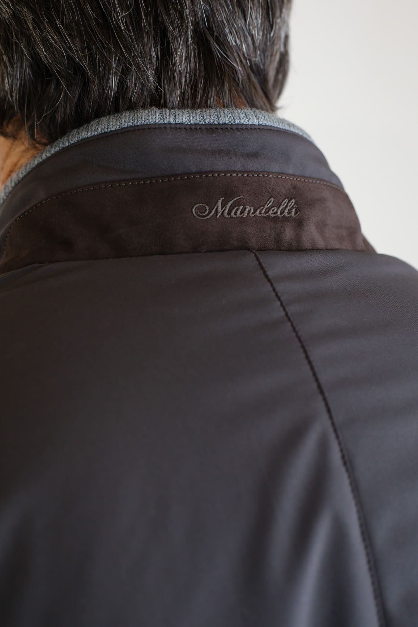 MANDELLI Giubbino Airstop Cashmere Loro Piana Marrone