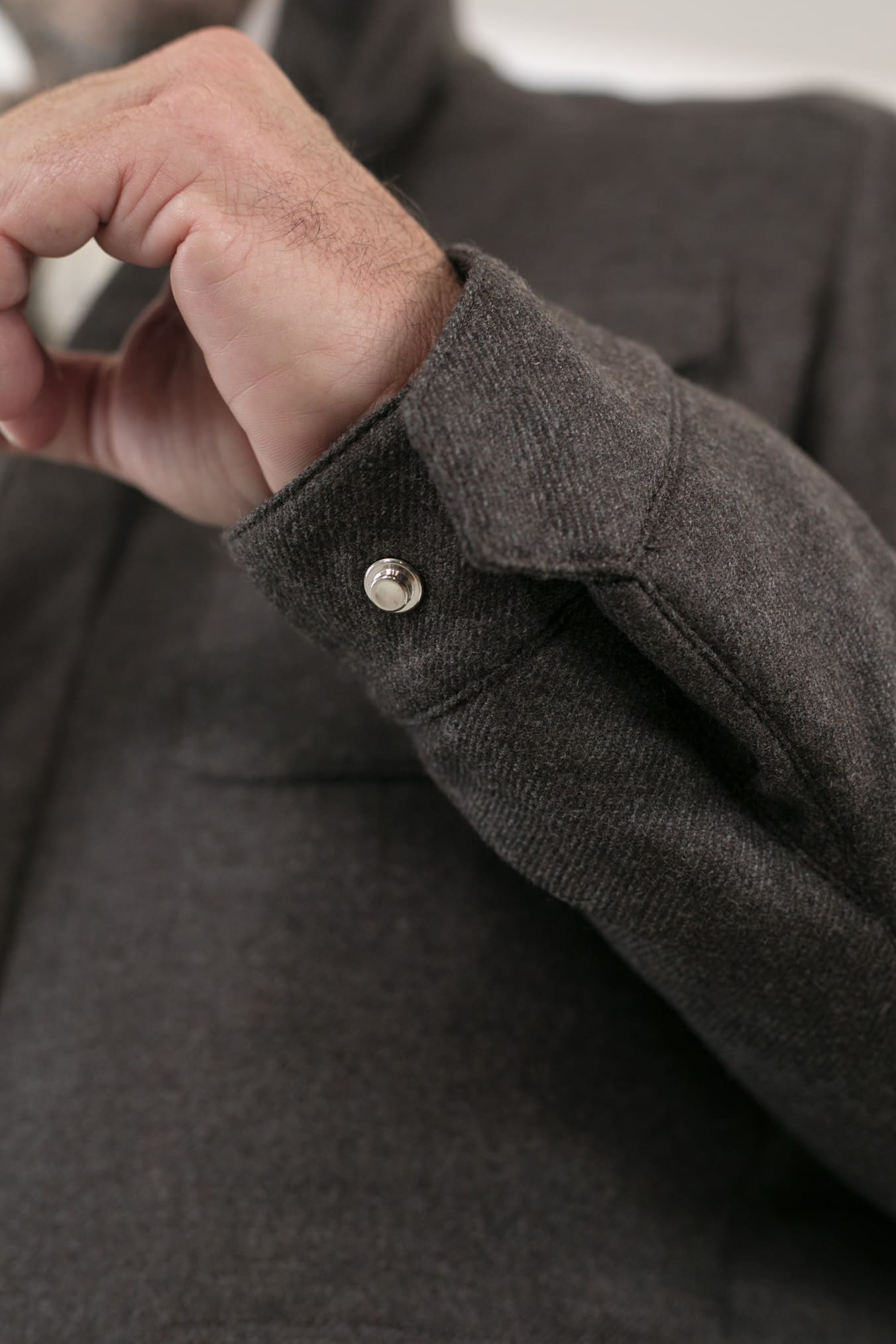 MANDELLI Field Jacket Storm System Loro Piana Marrone