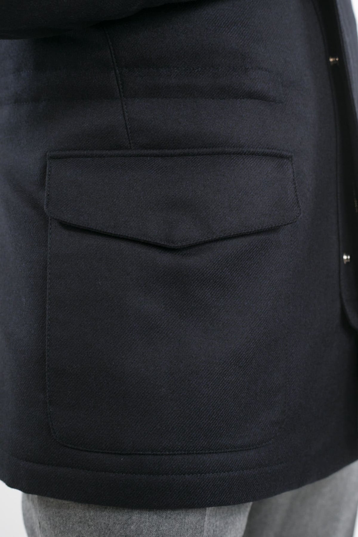 MANDELLI Field Jacket Storm System Loro Piana Blu