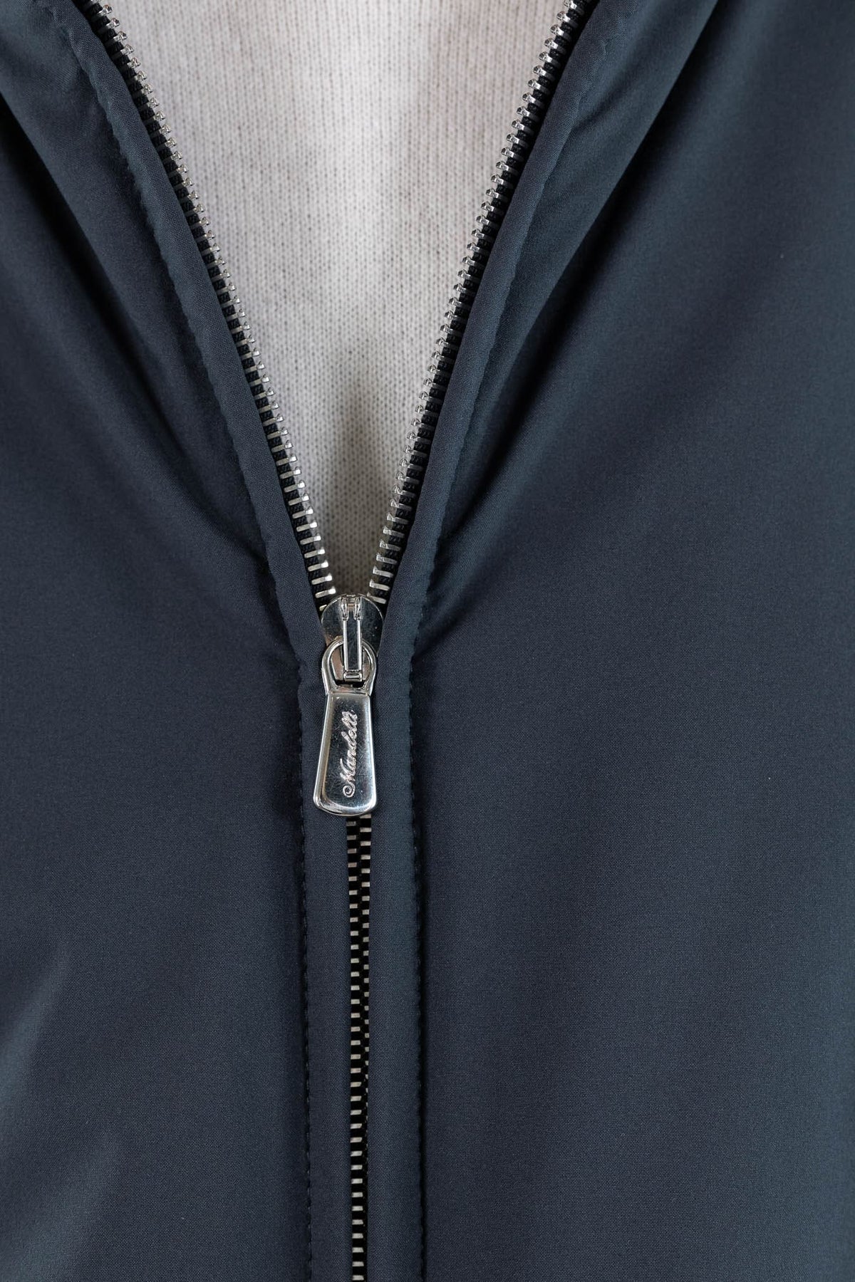 MANDELLI Giubbino Airstop Cashmere Tessuto Loro Piana Blu