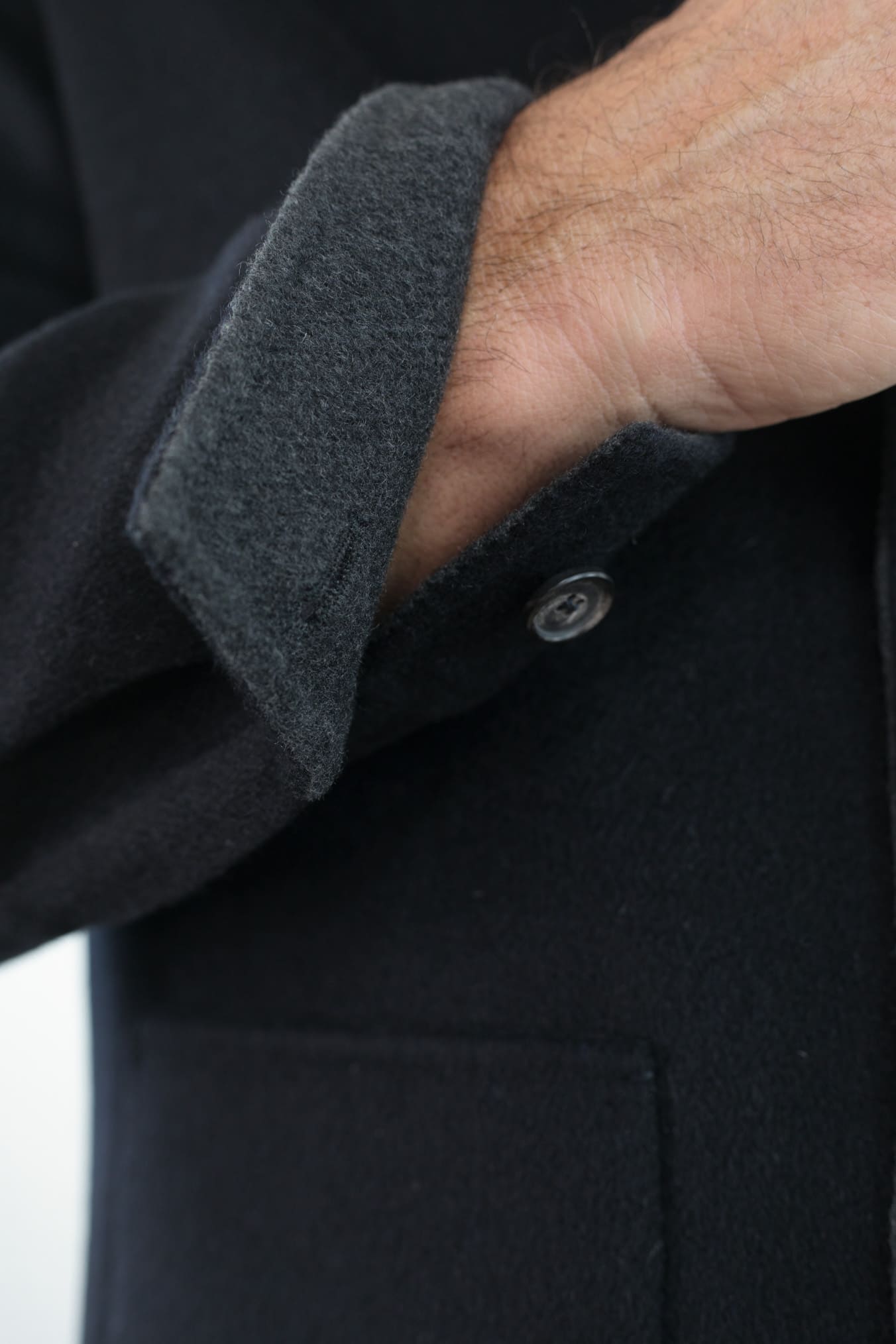 MANTO Giacca Sportiva Cashmere Double Blu Scuro
