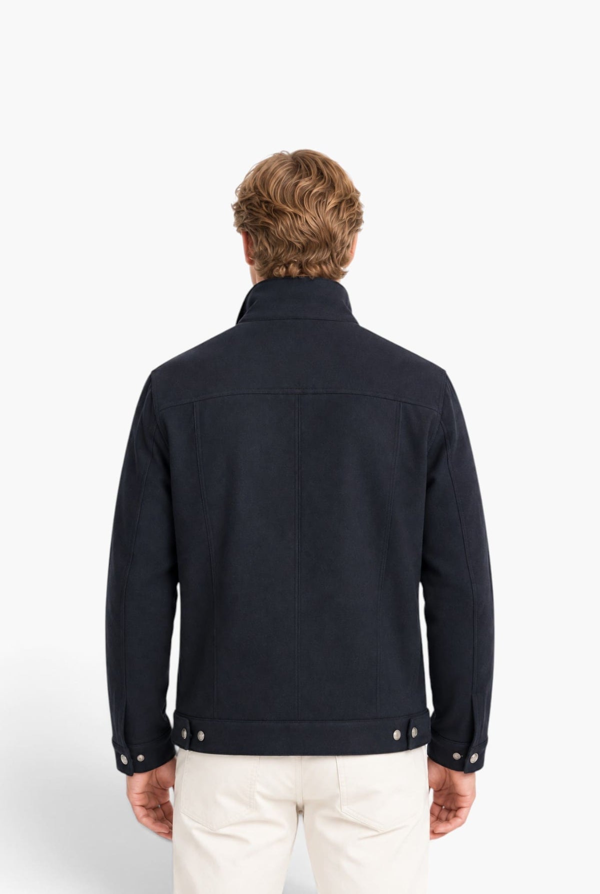 MANTO Giubbino Cashmere "Vesper" Blu Scuro