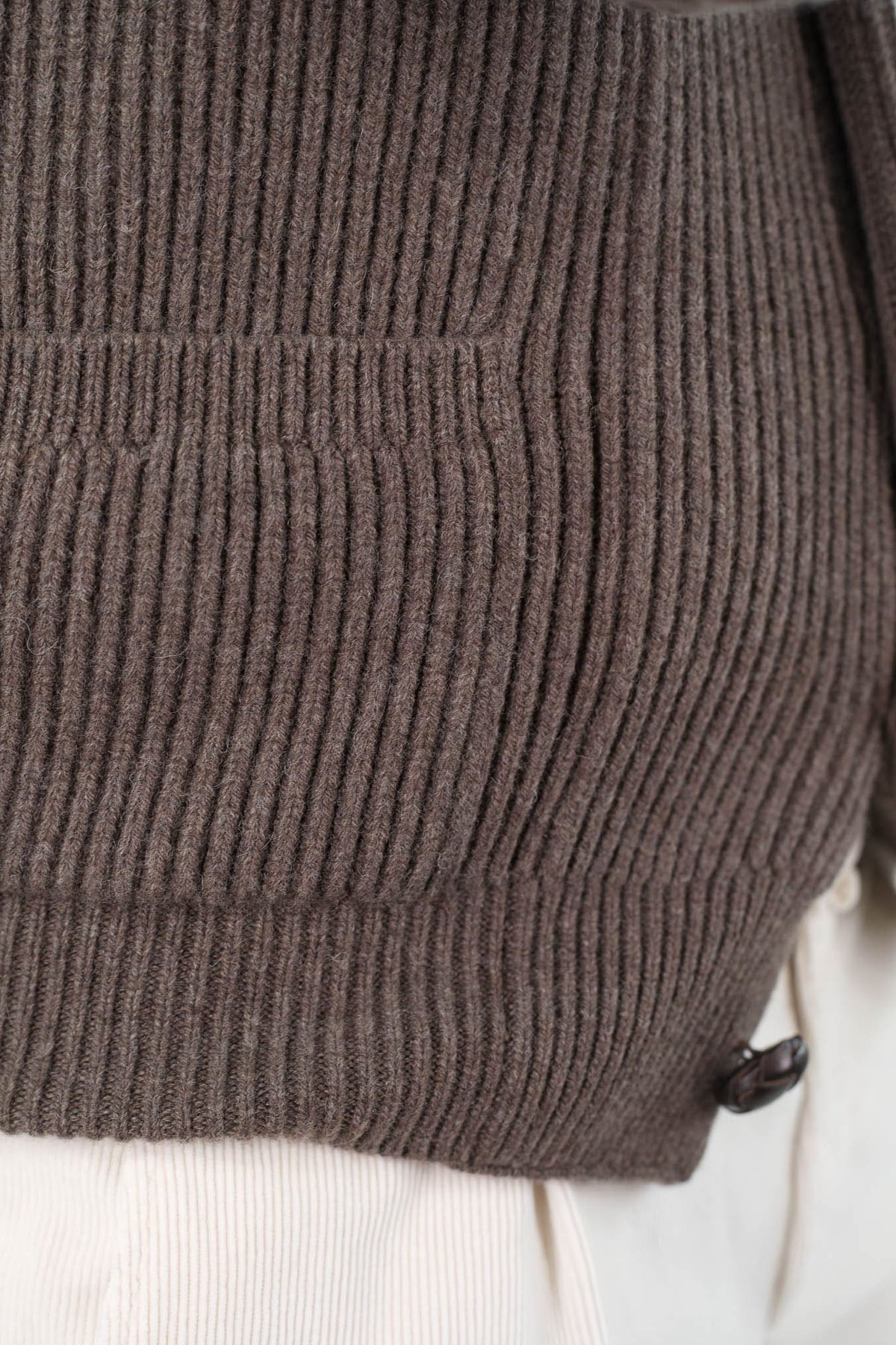 MC GEORGE OF SCOTLAND Cardigan Sciallato Lana Cashmere Cioccolato