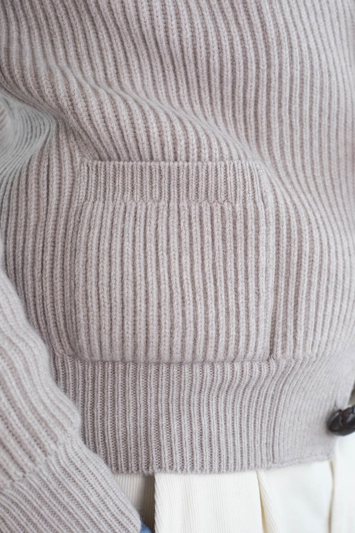 MC GEORGE OF SCOTLAND Cardigan Sciallato Lana Cashmere Beige