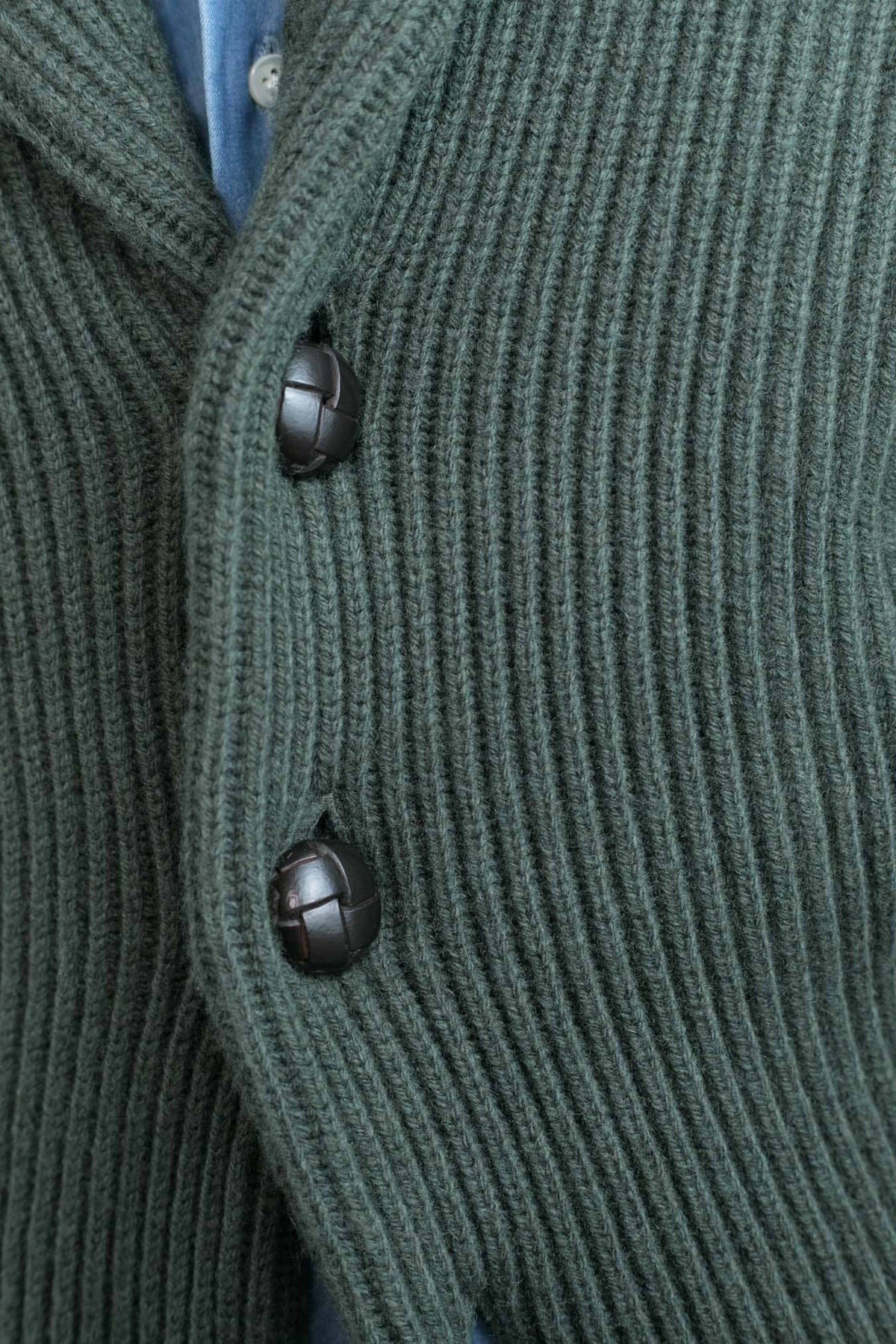 MC GEORGE OF SCOTLAND Cardigan Sciallato Lana Cashmere Verde