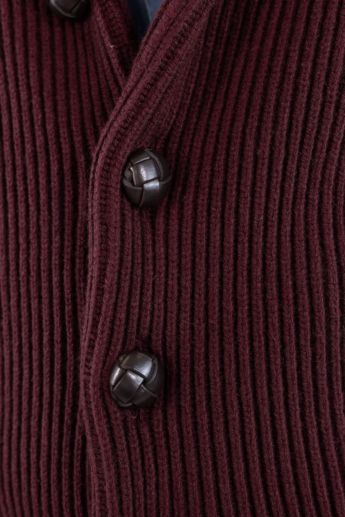 MC GEORGE OF SCOTLAND Cardigan Sciallato Lana Cashmere Burgundy